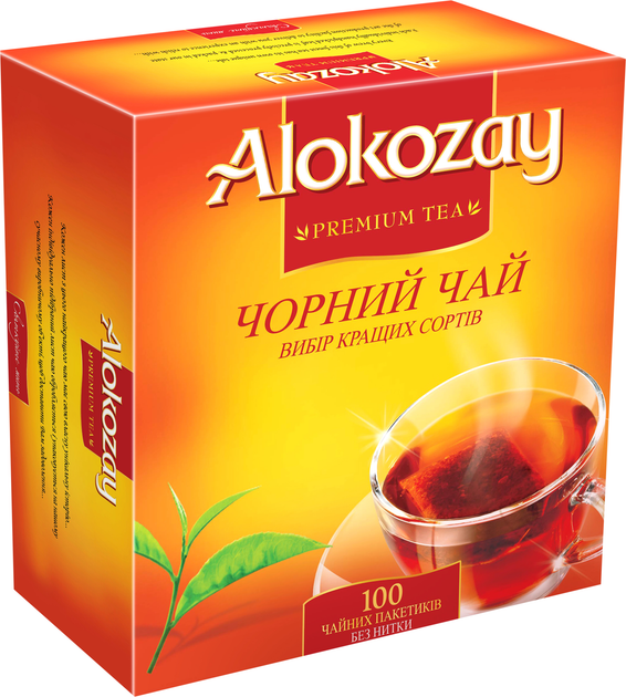 Чай чорний Alokozay в пакетиках 2 г х 100 шт (4820229041136) - зображення 1