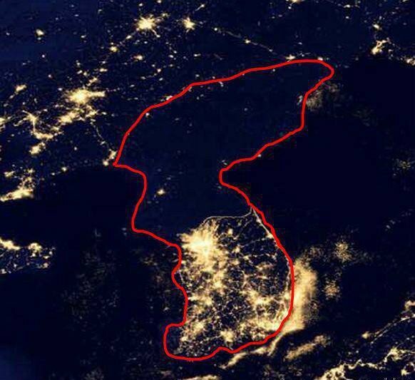Северная Корея без света